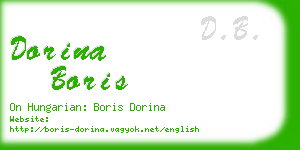 dorina boris business card